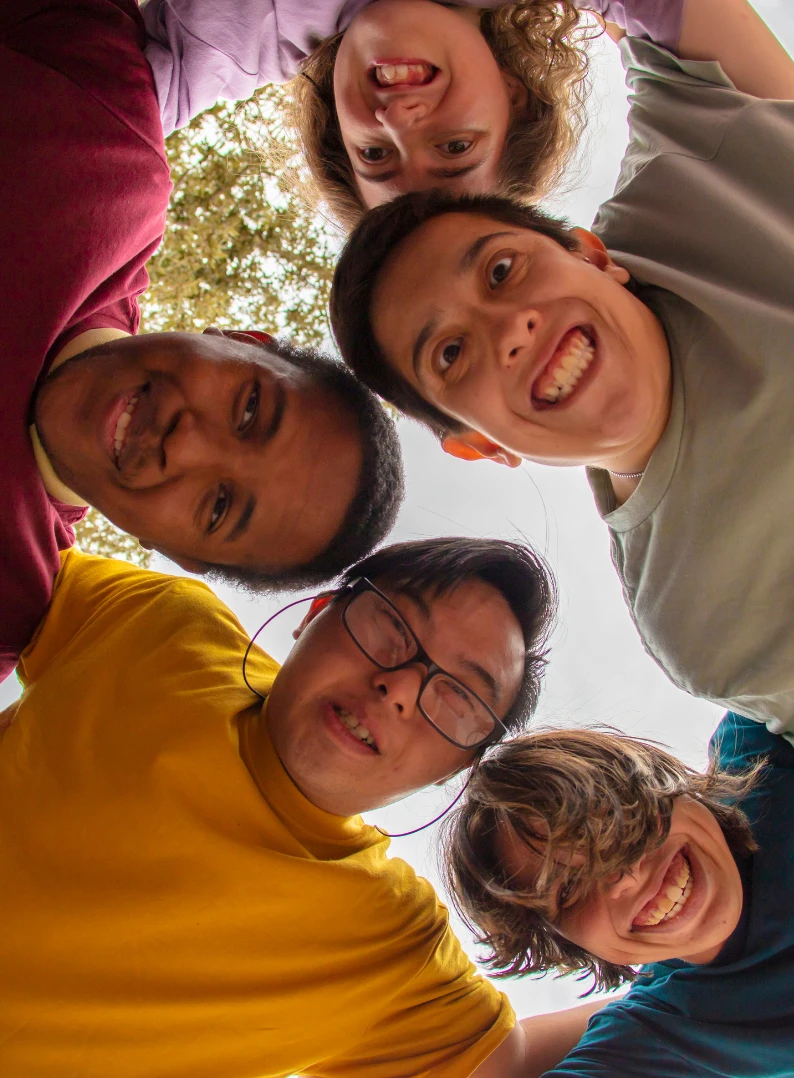 Group of friends smiling